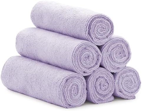 S&T INC. Microfiber Gym Towels, Yoga Towel for Home and Gym Bag, 16 Inch x 27 Inch, 6 Pack