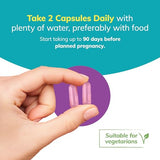 Conceive Plus Womens Fertility Support - Prenatal Vitamin with Vitamin C & D, Female Fertility Formula for Conception, 60 Capsules - 30 Day Supply