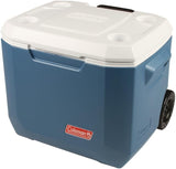 Coleman Xtreme 50qt Wheeled Cooler, Extra-Walled Insulation Keeps Ice up to 5 Days, Portable Rolling Hard Chiller