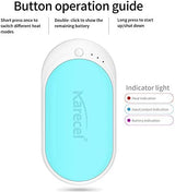 Karecel Hand Warmer Rechargeable, 5200mAh Electric Hand Warmer & Power Bank, Double-Sided Heating, USB Quick Charge, Portable Pocket Heater Handwarmer for Women Mens Gifts, Camping, Winter Sports