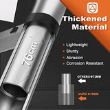 Telescoping Ladder, SocTone 10.5 FT Aluminum Lightweight Extension Ladder with 2 Triangle Stabilizers, Heavy Duty 330lbs Max Capacity, Multi-Purpose Collapsible Ladder for Household or Outdoor Work