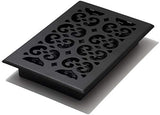 Decor Grates STH610 Classic Collection Floor Register, 6x10 Inches, Textured Black