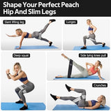 WALITO Resistance Bands for Legs and Butt, Fabric Exercise Loop Bands Yoga, Pilates, Rehab, Fitness and Home Workout, Strength Bands for Booty