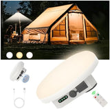 Camping Tent Light LED Rechargeable Portable Hanging Lantern with Remote,IPX5 Waterproof Outdoor Lights with Battery Power, Camp Lamp Light for Glamping Indoor Outages Car Repair