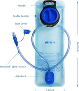 Hydration Bladder 2L-3L,Leak Proof Water Reservoir, BPA Free Military Water Storage Bladder Bag Hydration Pack Replacement Easy Clean for Bicycling Hiking Camping Hunting Running