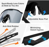 HAAYOT Polarized Sports Sunglasses for Men Women Youth Baseball Cycling Running Softball Biking Glasses 5 Lenses