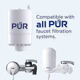 PUR Faucet Mount Replacement Filter 2-Pack, Genuine PUR Filter, 2-in-1 Powerful Filtration, Includes Lead Removal, 6-Month Value, White (RF33752)