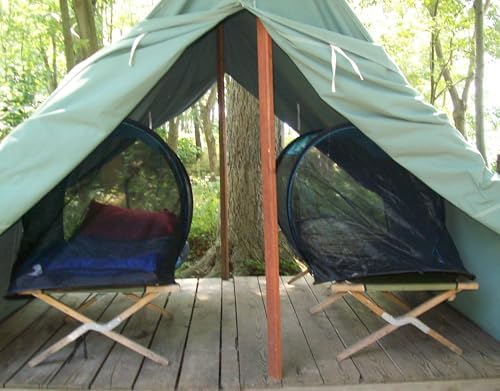 Instant Pop up Screen Tent for Camping, Noseeum Netting has Finer Mesh Than a Mosquito Net (Tarp Floor)