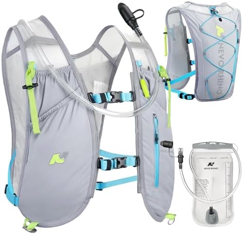 Waterproof Running Vest, 5.5L Breathable Running Hydration Vest with 1.5L Water Bladder, Water Vest for Hiking, Trail Marathon Race, Ideal for Women and Men