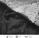 EverSnug Sherpa Waterproof Camping Blanket - Extra Thick and Warm, Large Sherpa Fleece Outdoor Blanket for Camping, Picnics, Beaches, Stadiums, Pets - Washable and Windproof for Cold Weather (Black)