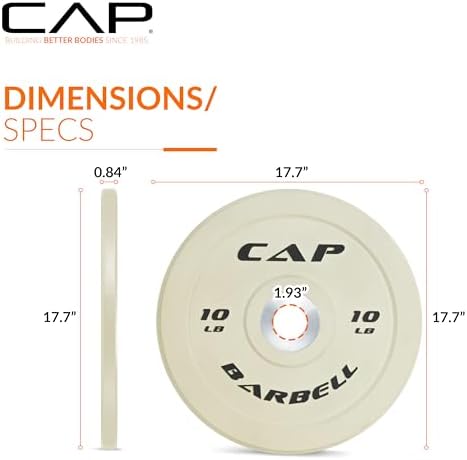 CAP Barbell Rubber Olympic Bumper Plate | Multiple Options/Colors