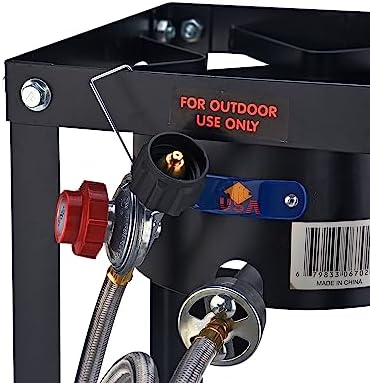 ARC 55,000BTU Propane Burner Camping Stove,Outdoor Gas Stove Burner Cooker for Cooking for Turkey Fry,Homebrewing,Crawfish Boil,and More!