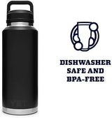 YETI Rambler 46 oz Bottle, Vacuum Insulated, Leakproof, Stainless Steel with Chug Cap