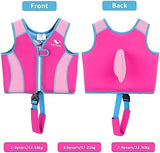 Pottwal Swim Vest for Kids - Swim Jacket for 1-2 Years (24-33LBS) - Buoyancy Aid Made of Neoprene & EPE - with Adjustable Crotch Strap