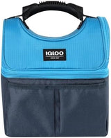 Igloo Soft Cooler Gripper Lunch Bag, Portable Dual Compartment Lunch Cooler, Insulated Lunch Box, Soft Sided Cooler Bag