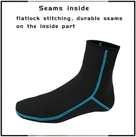 OMGear Water Socks Neoprene Socks Beach Booties 3mm 5mm Anti-Slip Wetsuit Footwear Fin Swim Sand Proof Socks