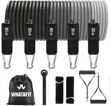 WHATAFIT Resistance Bands, Exercise Bands，Resistance Bands for Working Out, Work Out Bands with Handles for Men and Women Fitness, Strength Training Home Gym Equipment