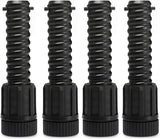 Camp Stove Leg Levelers Adjustable, Accessories for Camp Chef Explorer Stoves, Fit for Outdoor Camping Stove with 1.25" Diameter Round Legs, 4 Pcs Black