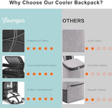 42Cans Cooler Backpack Insulated Leak Proof for Men & Women, Large Waterproof Backpack Cooler for Beach, Picnic, Outdoor, Leakproof, Multi-Functional