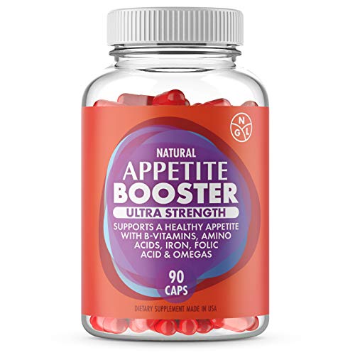 NGL Appetite Booster Pills Extra Strength for Adults Fortified with Lysine, Folic Acid, Iron, Thiamine, B Complex