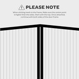 Hands-Free Magnetic Screen Door, Heavy Duty, Self Sealing Screen Door Mesh Protector, Pet and Kid-Friendly, Stay-Open Buckle, Keeps Bugs Out While Letting Nature in, Fits Door Size (32" x 80")