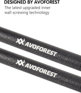 Tarp Poles Heavy Duty Adjustable, AVOFOREST Aviation Aluminum 8.7FT Tent Poles Lengthen and Thicken with Protection Cap Awning Poles Set of 4 for Hiking
