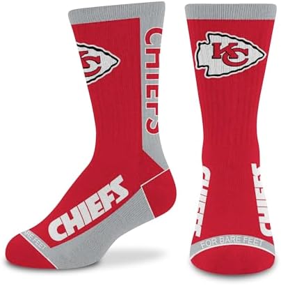 For Bare Feet Unisex Kid's NFL MVP Crew Sock Youth