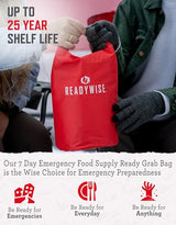 READYWISE - Ready Grab Bag, 60 Servings, Emergency Food Supply, MRE, Freeze Dried Survival Food, Meal Essentials for Camping, Hiking, & Emergencies, Individually Packaged, up to 25 year shelf life