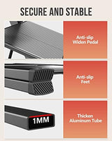 WOA WOA 3 Step Ladder, Foldable Step Stool, Aluminum Lightweight Ladder for Home Kitchen Closet, Anti-Slip Pedals, Ease of Folding, Portable, 300lbs Capacity - Black