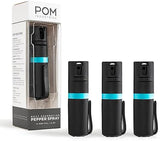 POM Pepper Spray Pocket Clip, Quick Flip Top Safety, Maximum Strength OC Formula with UV Marking Dye, Safe Compact and Tactical Design for Everyday Carry, 25 Bursts, 10 ft Range, 0.5 fl oz