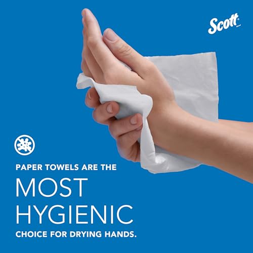 Scott Professional Universal Multifold Narrow Width Paper Towels, Bulk (37490), Absorbency Pockets, White 8.0"x9.4" Towel, Compressed, Compact (250 Sheets/Pack, 16 Packs/Case, 4,000 Sheet Total)