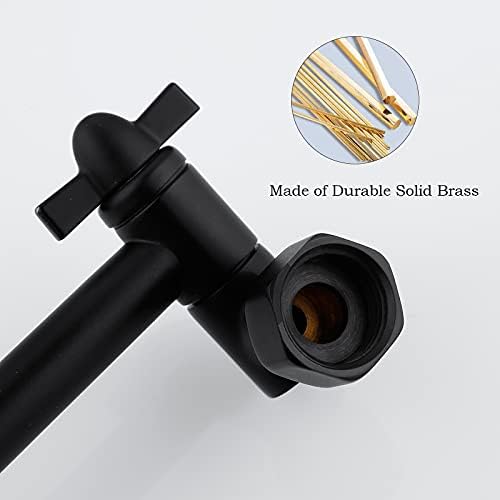 Black Shower Arm, Shower Head Extender Arm with Universal Connection to Shower Heads, Anti-Leak Tool-Free Installtion, Shower Exetension (5 Inch, Matte Black)