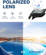 ZIONOR G1 Polarized Swimming Goggles for Unisex Adult Women Anti Fog 100% Anti UV Diving Goggles