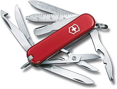Victorinox Swiss Army Minichamp Pocket Knife, Red, 58mm