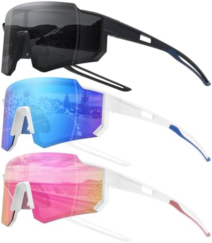 STORYCOAST Polarized Sports Sunglasses for Men Women,Driving Fishing Cycling Mountain Bike Sunglasses UV400 Protection