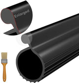 Garage Door Seal P Bulb – 16.8ft Flexible Weatherproof TPE Seal for Single-Channel Doors, Easy DIY Installation, Extreme Temperature Protection, Prevents Drafts, Noise Reduction, Saves Energy