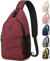 Crossbody Bags for Women Men Trendy Sling Bag Bakpack Casual Chest Bag with Convertible Shoulder Strap