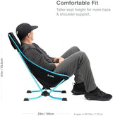 Helinox Beach Chair Lightweight, Lower-Profile, Compact, Collapsible Camping Chair, Mint Multiblock