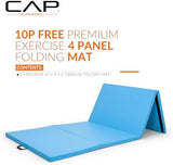 CAP Barbell All Purpose Folding Anti Tear Exercise Training Aerobic Fitness Gym & Gymnastics Balance Mat | Multiple colors