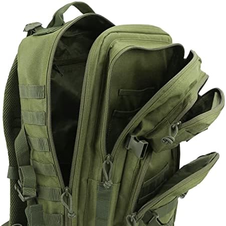 REEBOW GEAR Military Tactical Backpack Large Army 3 Day Assault Pack Molle Bag Boys Backpacks for School Army Green