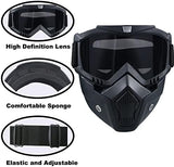 Paintball Mask Anti Fog,Tactical Full Face Mask Ski Mask Goggles Detachable Adjustable,Motorcycle Riding Face Protection