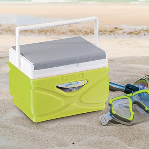 Picnic Cooler – 4.5 Liter Hard Cooler – Coolbox Keeps Contents Cool for 48 Hours – BPA Free Outdoor Cooler – Portable Cooler for Picnics, Grill, Camping (Orange)