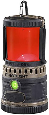 Streamlight 44947 Super Siege 1100-Lumen Rechargeable Lantern with 120-Volt AC Charger, Coyote