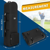 Golf Travel Bags for Airlines with Adjustable Support Rod and Detachable Shoulder Straps, Soft Foldable Golf Club Travel Covers, 900D Heavy Duty Oxford -Universal Size