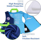 Pottwal Swim Vest for Kids - Swim Jacket for 1-2 Years (24-33LBS) - Buoyancy Aid Made of Neoprene & EPE - with Adjustable Crotch Strap