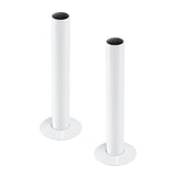Sandy Beach White TRV Thermostatic Radiator Valve Pipe Covers Sleeves & Collars - Radiator Pipe Covers White - Covers for Radiator Pipes (130mm x 18mm)