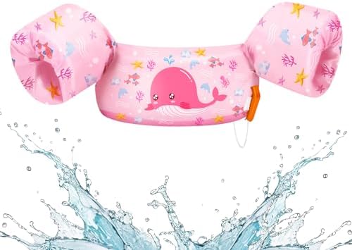 HeySplash Swim Vest for Kids, Toddler Pool Floaties Fit 20-50/70 Lbs, Children Swimming Vest with Adjustable Strap, Swim Jacket Water Wing Arm Float, Puddle Sea Beach Boat Jumper Boy Girl Baby