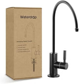 Waterdrop Filtered Water Faucet for Kitchen Sink, Reverse Osmosis, Stainless Steel, Black