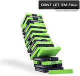 Wild Sports NCAA Pro Football Tabletop Stackers Block Game for College Football Fan, Dorm Game, Tailgate