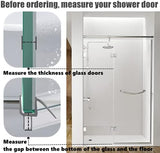 2-Pack Ultra Clear Shower Door Bottom Seal (1/4'' X 39'', Polycarbonate) Frameless Glass Shower Door Seal Strip Shower Door Sweep - Stop Shower Leaks and Create a Water Barrier